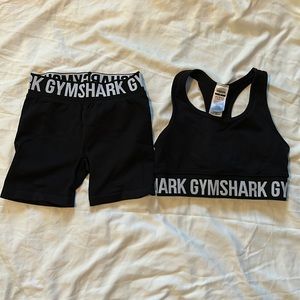 Black Gymshark Shorts Set